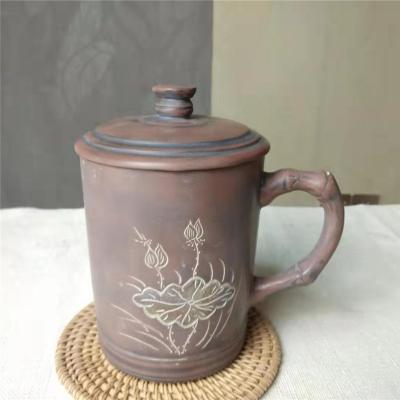钦州坭兴陶产业园生产基地，定做水杯茶具